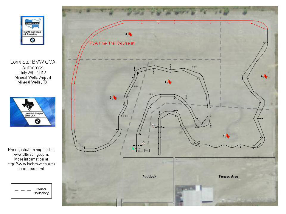 Lone Star Chapter BMW Autocross #5 - July 28th, 2012 Mineral Wells Airpark